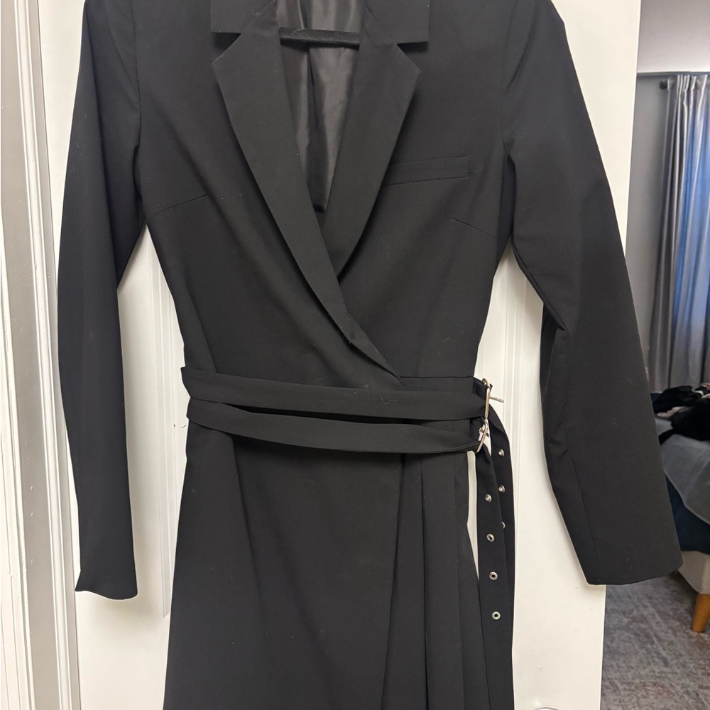 Zara Belted Blazer Wrap Dress